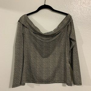 H&M off the shoulder long sleeve top
